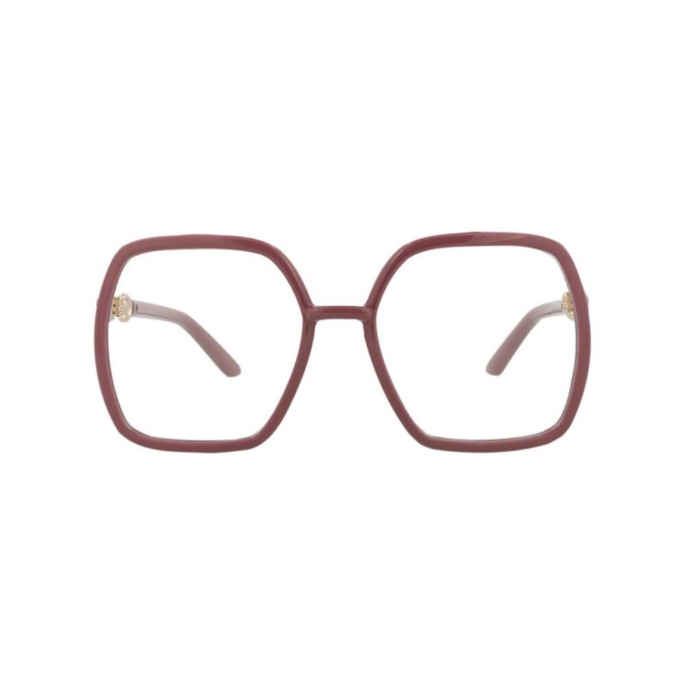 Gucci Square-Frame Injection Optical Frames Pink Womens